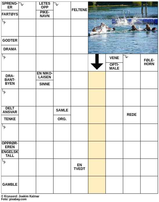 Dagens kryssord – 13. Juni - 2025