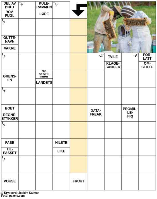 Dagens kryssord – 16. Juni - 2025