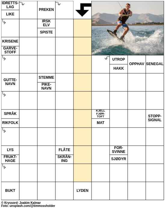 Dagens kryssord – 20. Juni - 2025