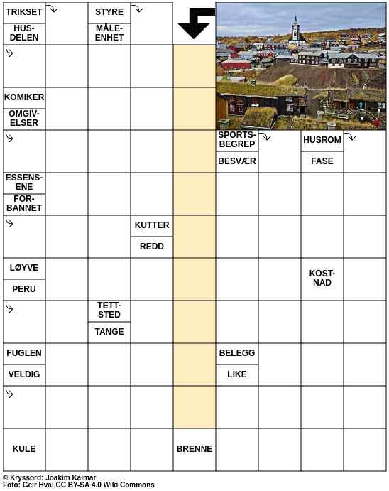 Dagens kryssord – 17. August - 2025