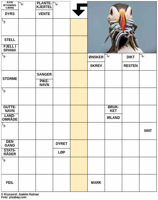 Dagens kryssord – 28. August - 2025
