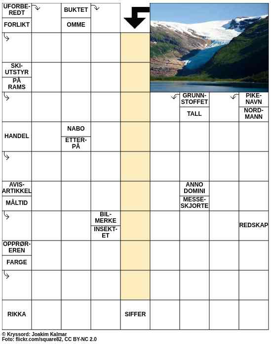 Dagens kryssord – 24. September - 2025