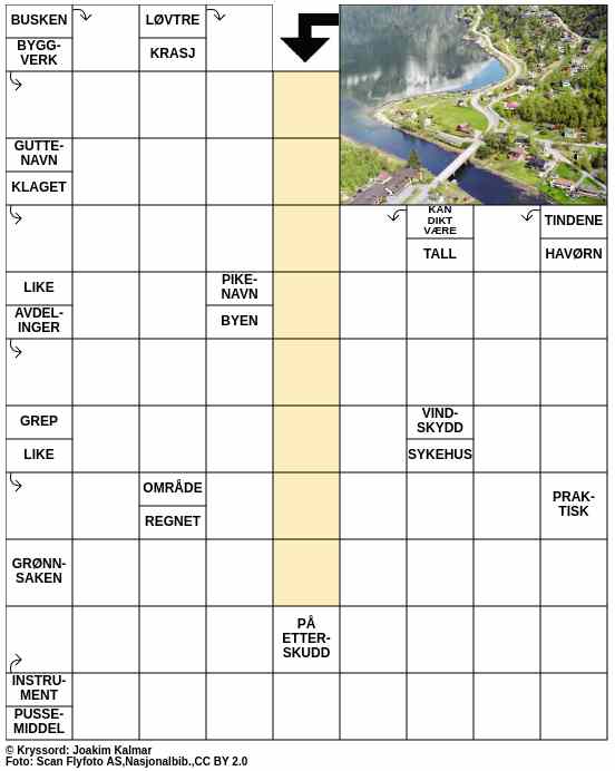 Dagens kryssord – 12. September - 2025