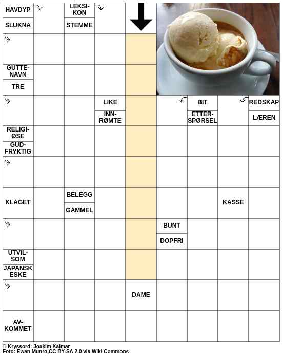 Dagens kryssord – 21. September - 2025