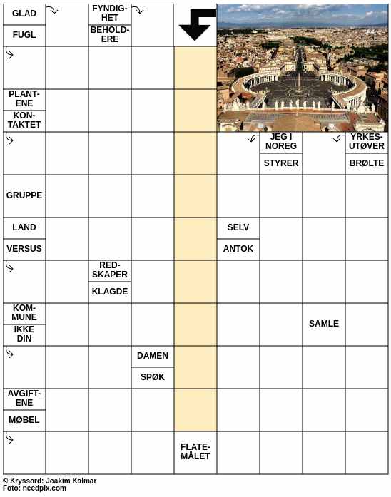 Dagens kryssord – 29. September - 2025