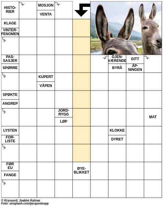 Dagens kryssord – 21. Oktober - 2025