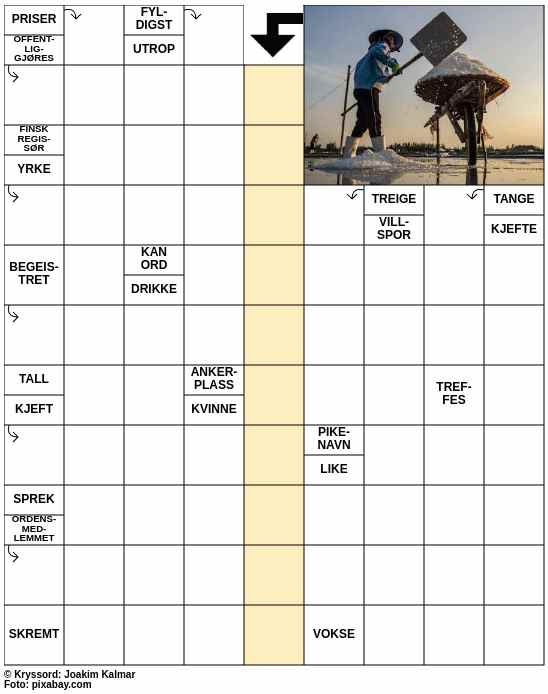 Dagens kryssord – 24. Oktober - 2025