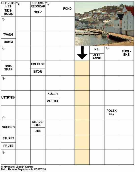 Dagens kryssord – 8. November - 2025