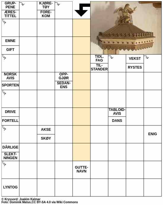 Dagens kryssord – 13. November - 2025