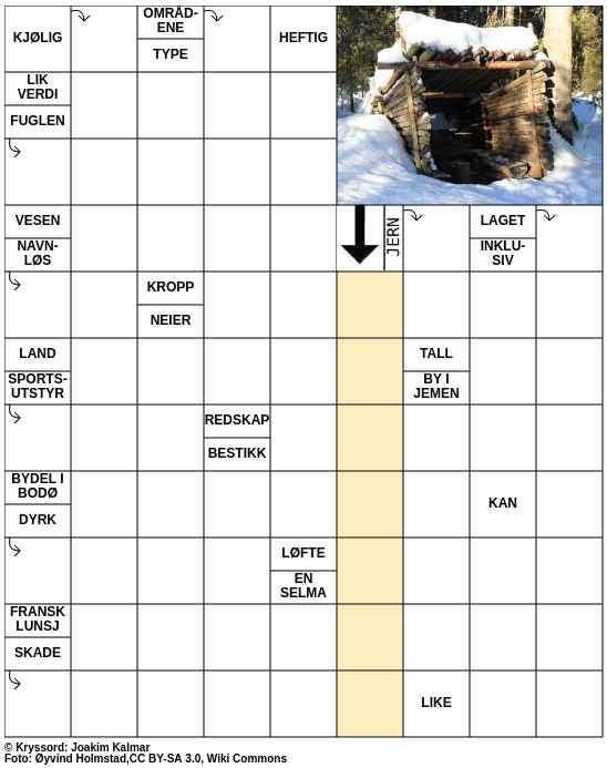 Dagens kryssord – 14. November - 2025