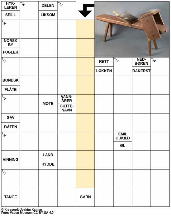 Dagens kryssord – 17. November - 2025