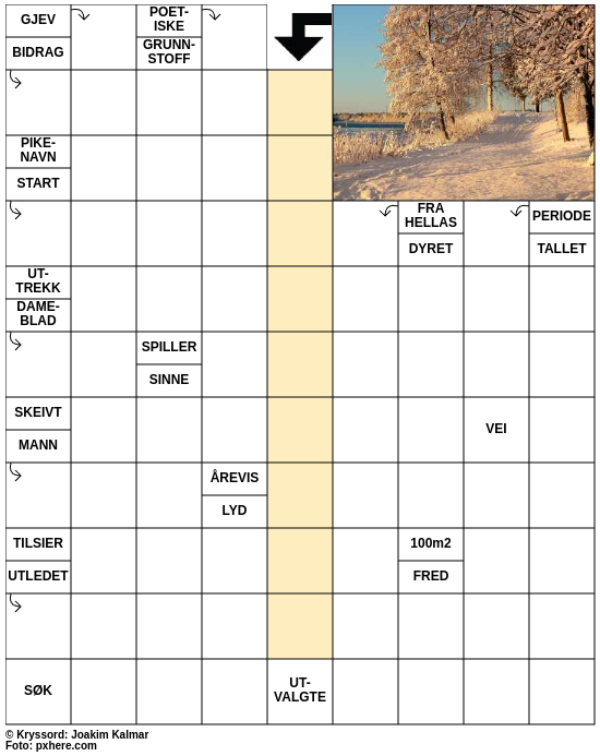 Dagens kryssord – 19. November - 2025