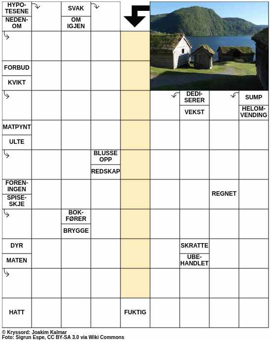 Dagens kryssord – 6. Januar - 2026