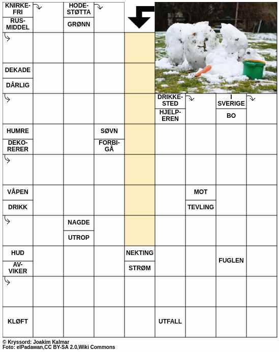 Dagens kryssord – 16. Januar - 2026