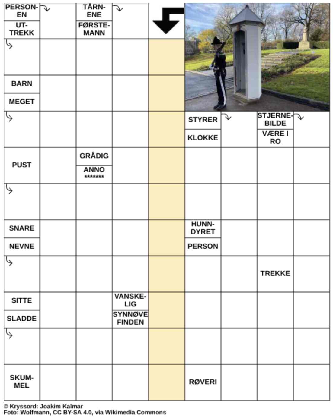 Dagens kryssord – 6. Februar - 2026