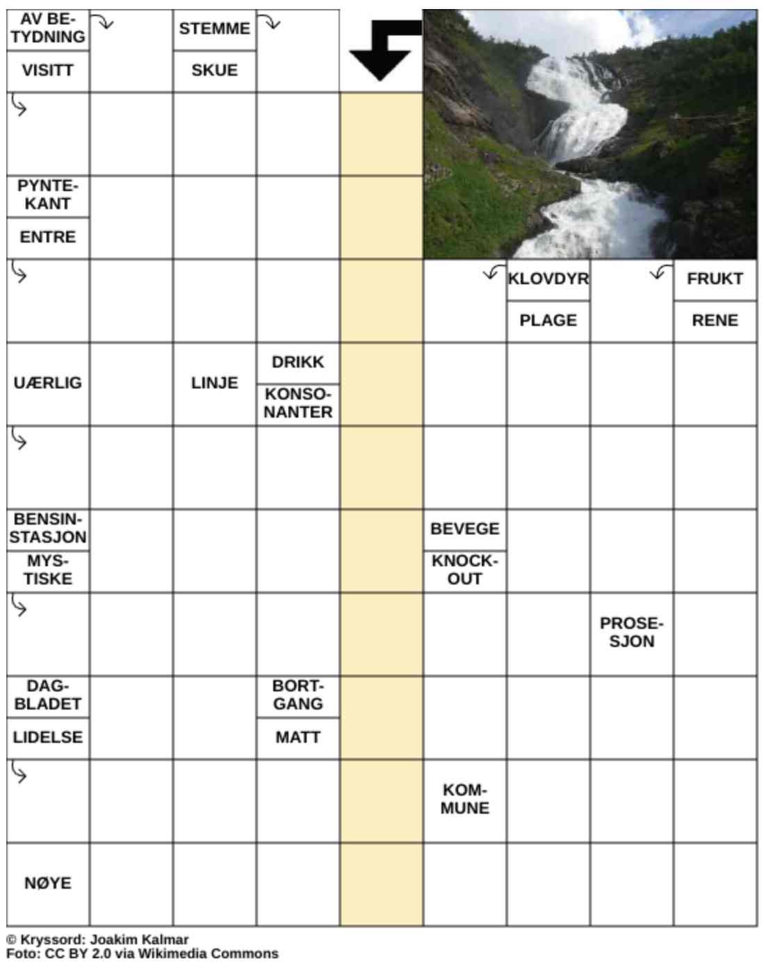 Dagens kryssord – 9. Februar - 2026