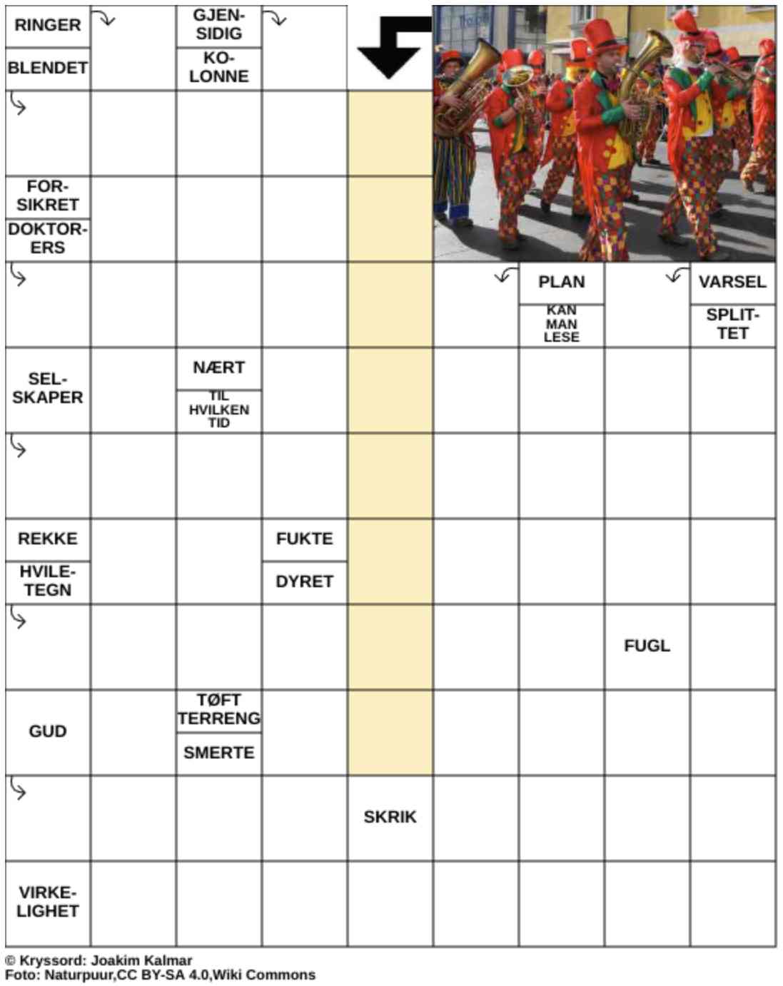 Dagens kryssord – 14. Februar - 2026