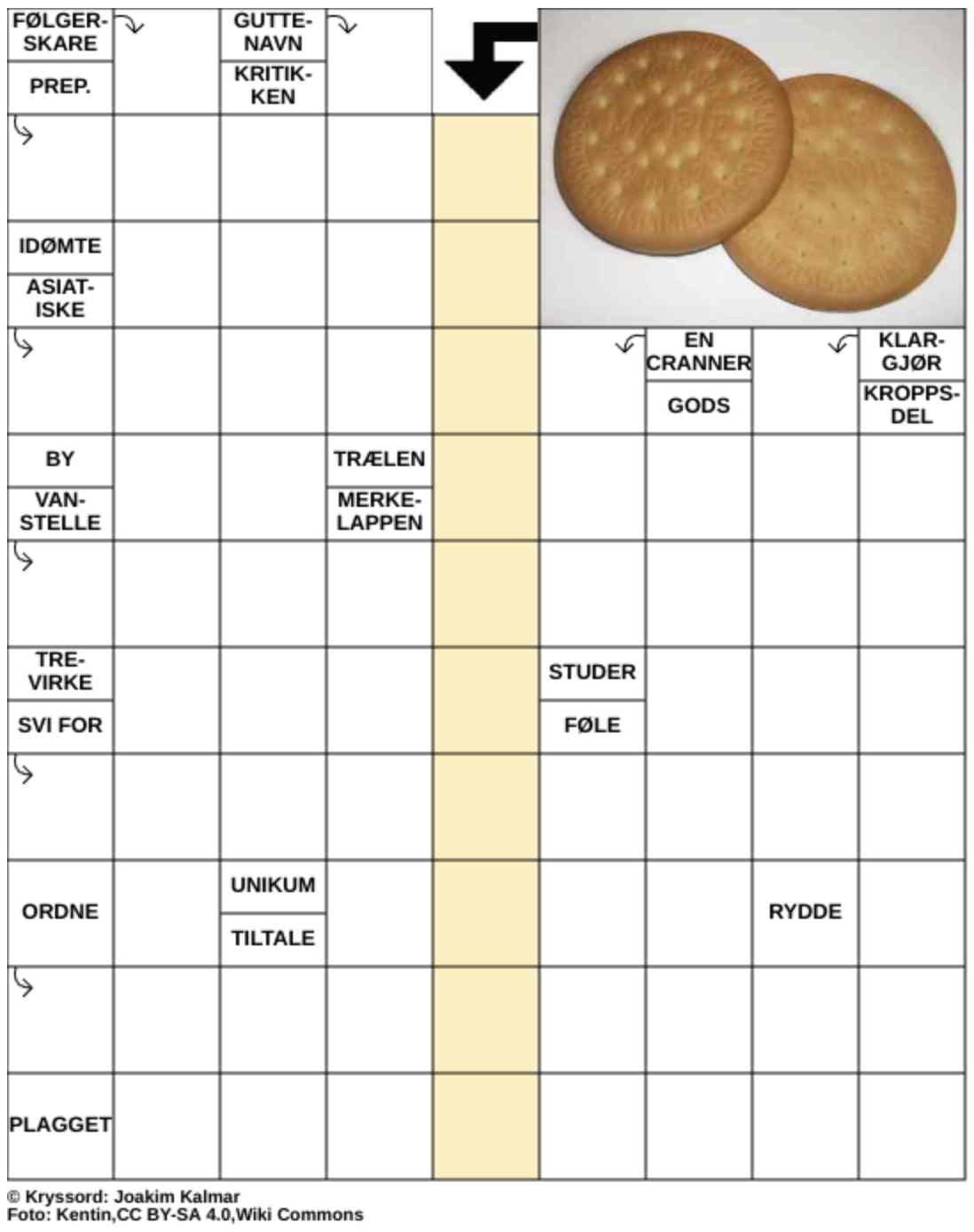 Dagens kryssord – 17. Februar - 2026