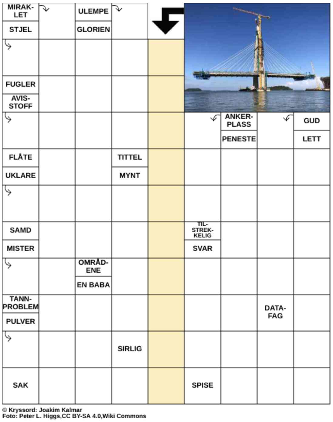 Dagens kryssord – 18. Februar - 2026