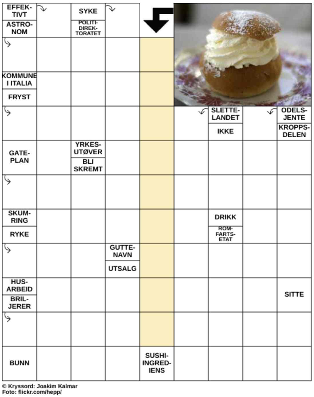 Dagens kryssord – 19. Februar - 2026