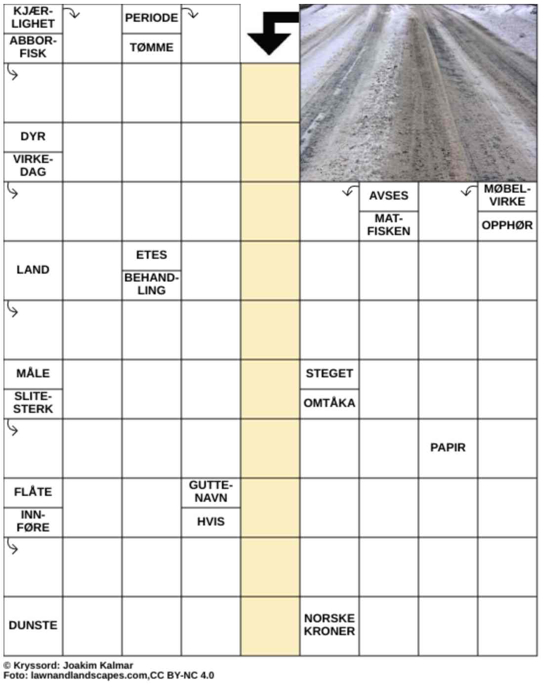 Dagens kryssord – 27. Februar - 2026