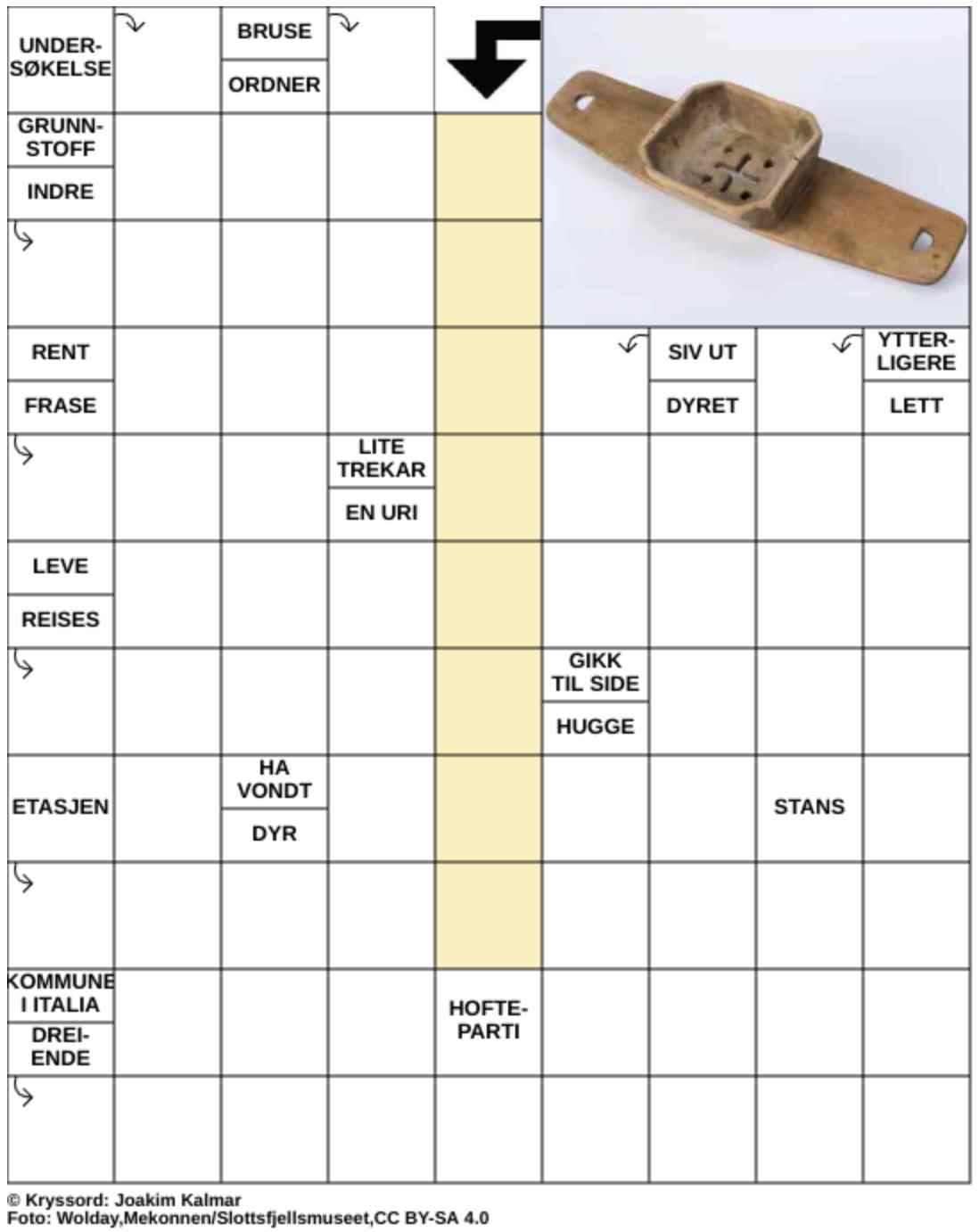 Dagens kryssord – 2. Mars - 2026