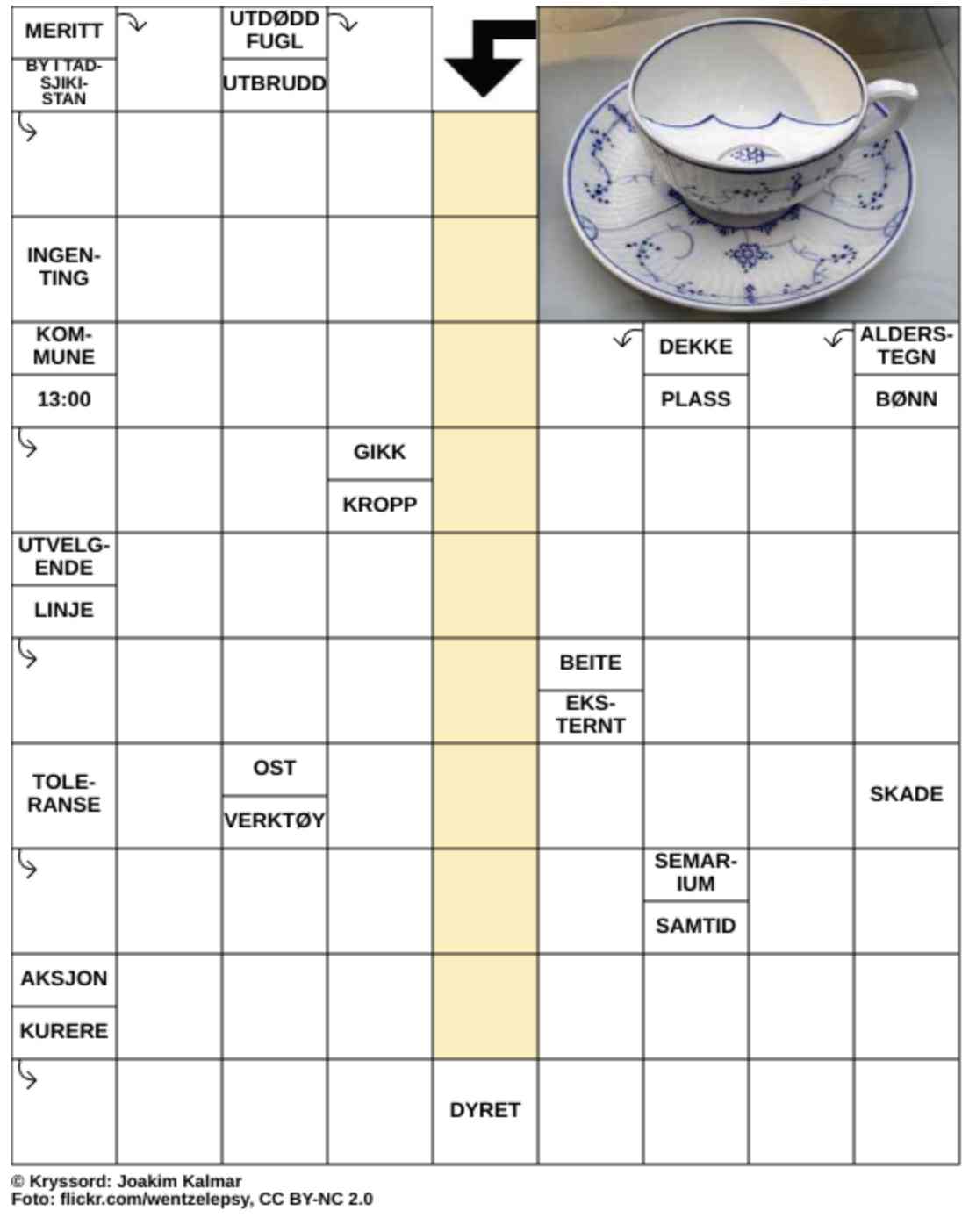 Dagens kryssord – 3. Mars - 2026
