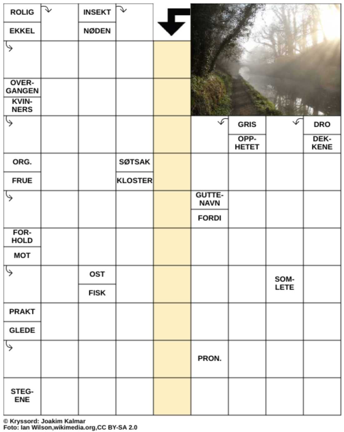 Dagens kryssord – 4. Mars - 2026