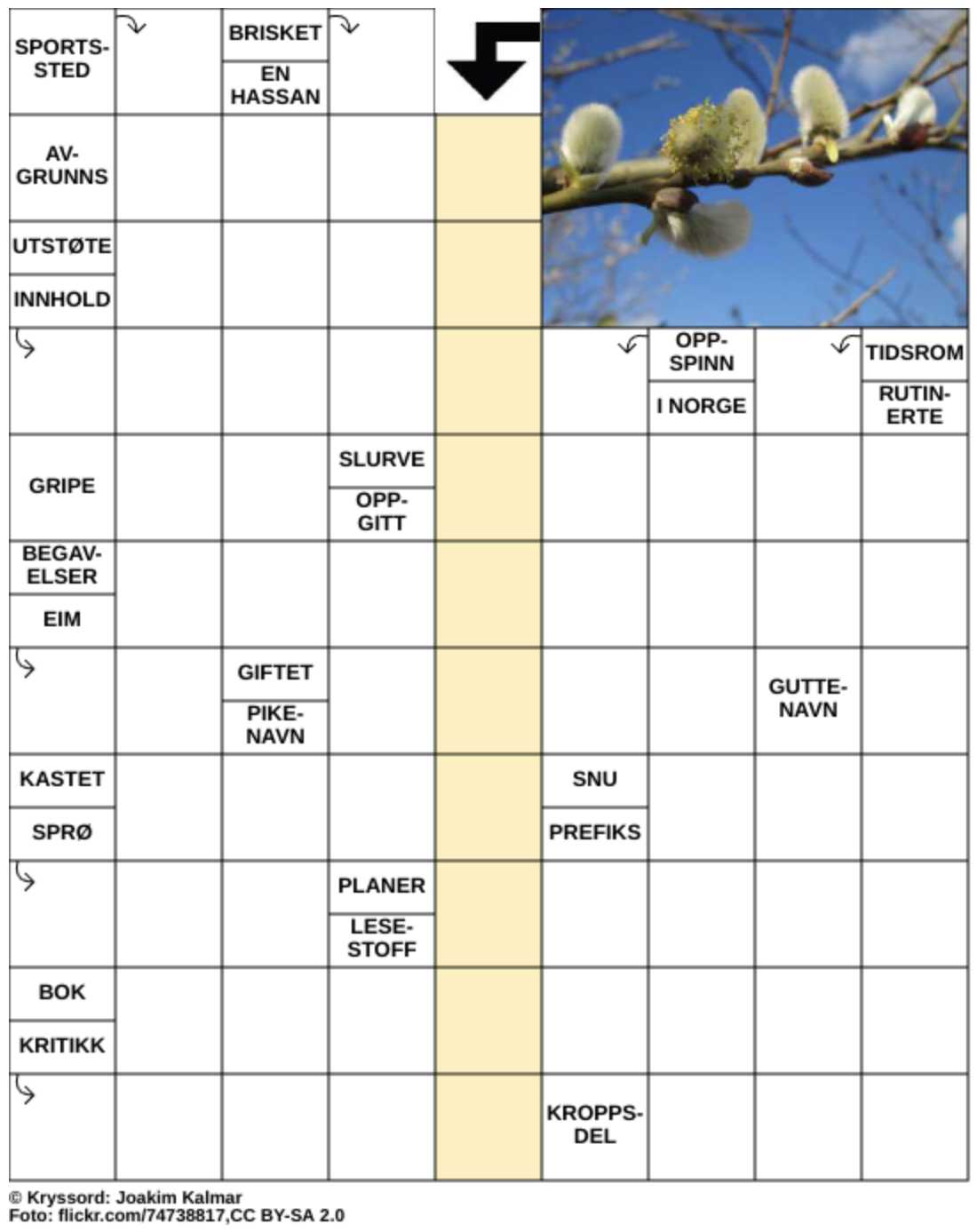 Dagens kryssord – 6. Mars - 2026