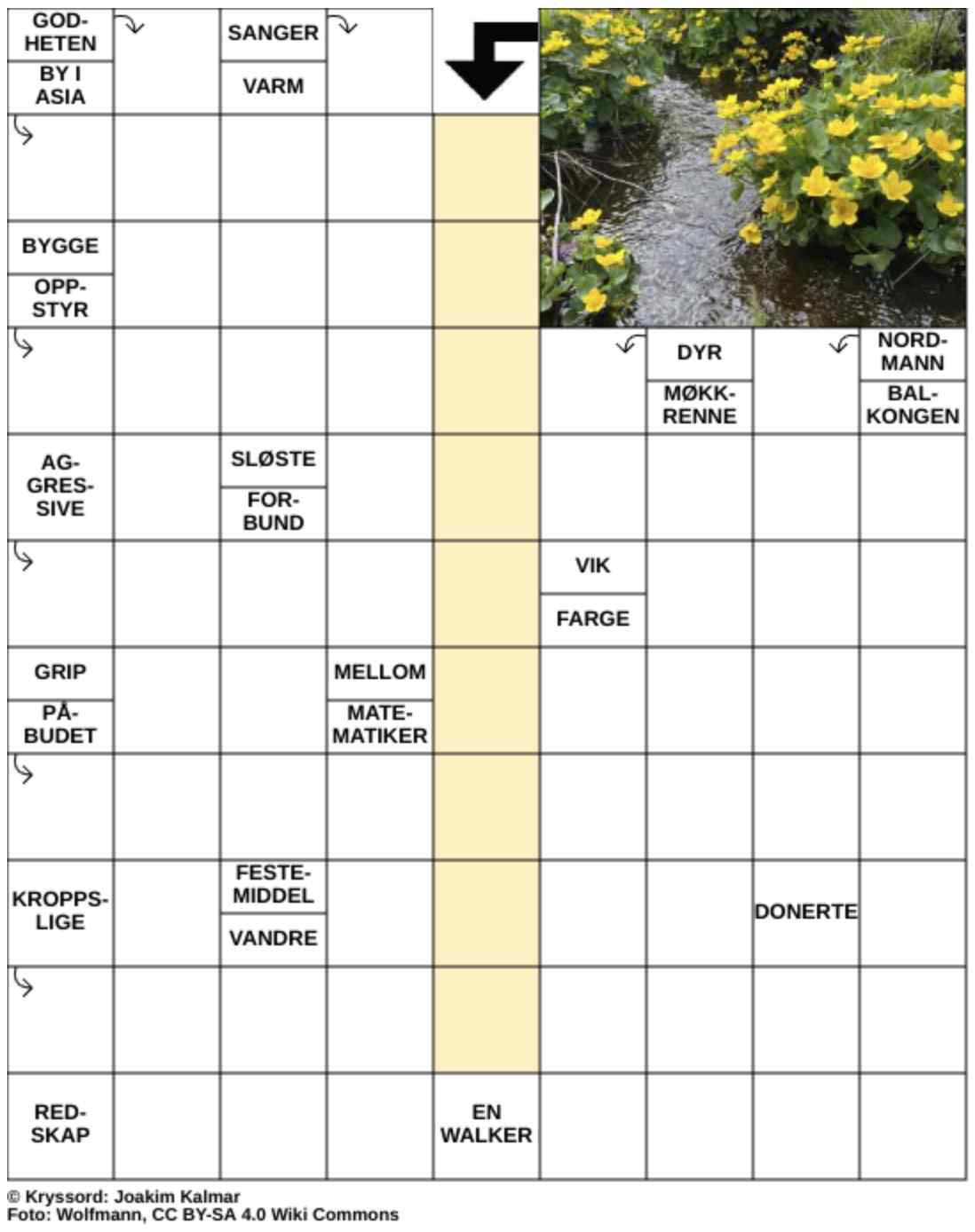 Dagens kryssord – 10. Mars - 2026