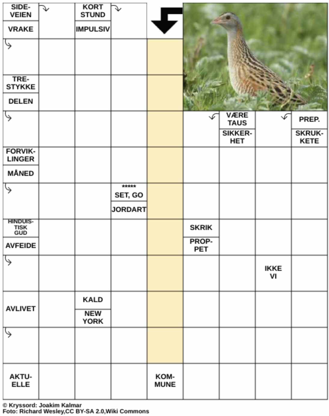 Dagens kryssord – 23. Mars - 2026
