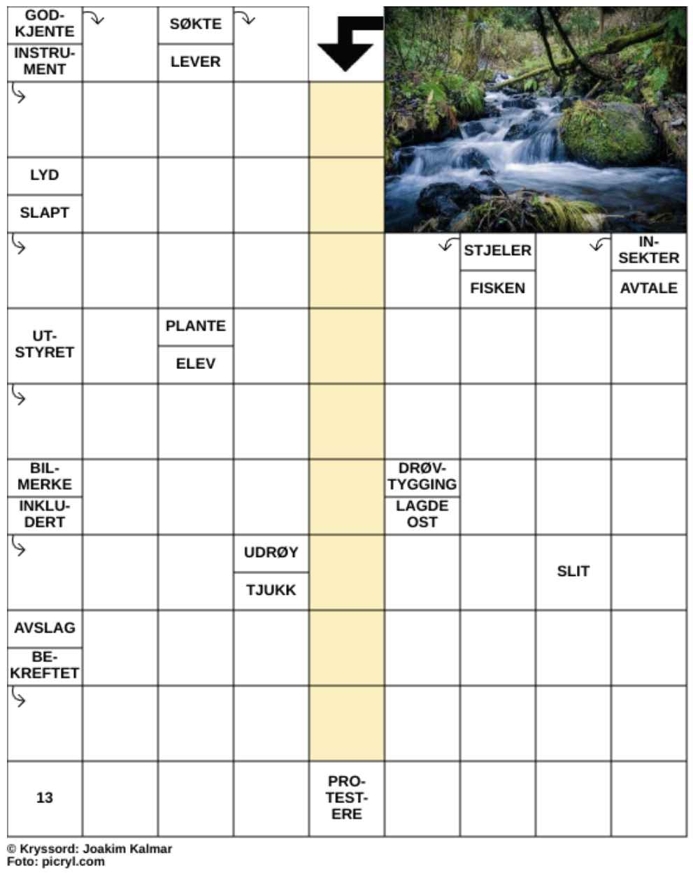 Dagens kryssord – 26. Mars - 2026