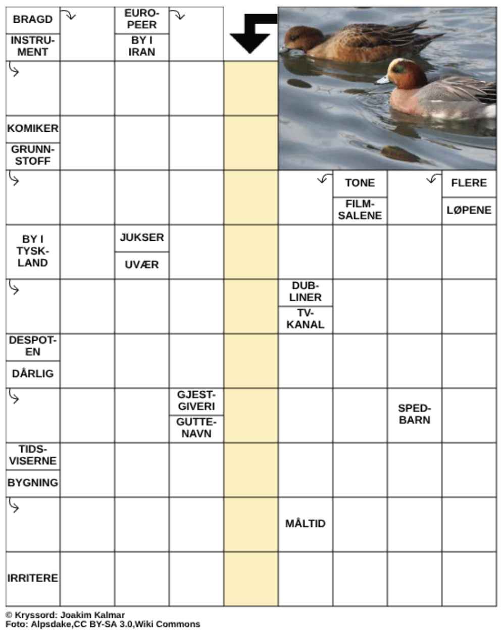 Dagens kryssord – 10. April - 2026