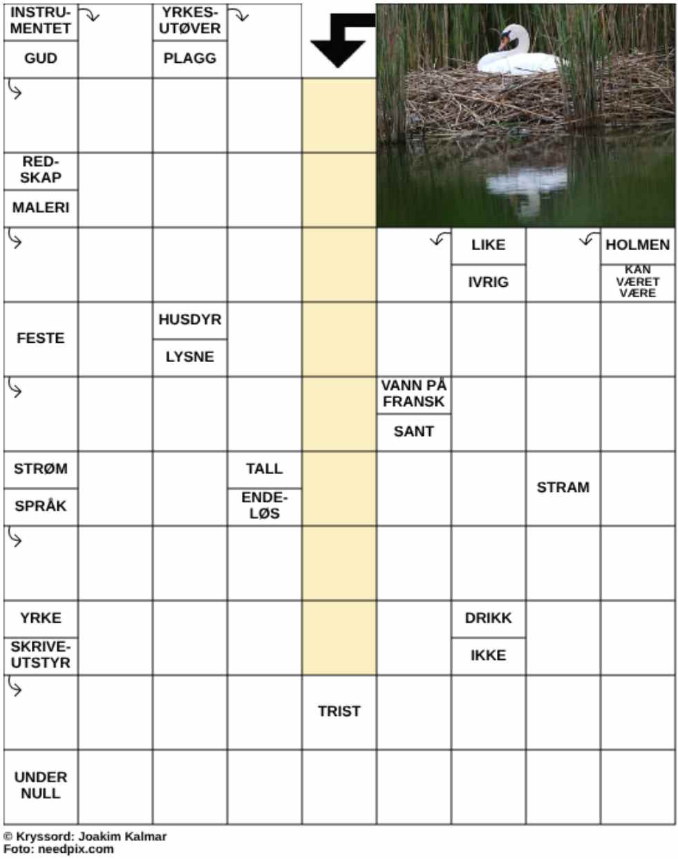 Dagens kryssord – 16. April - 2026